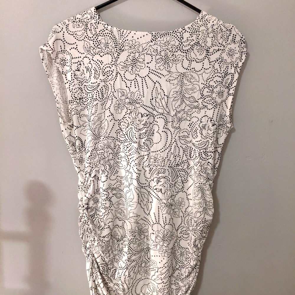 Motherhood Maternity Top, Small, Black and White